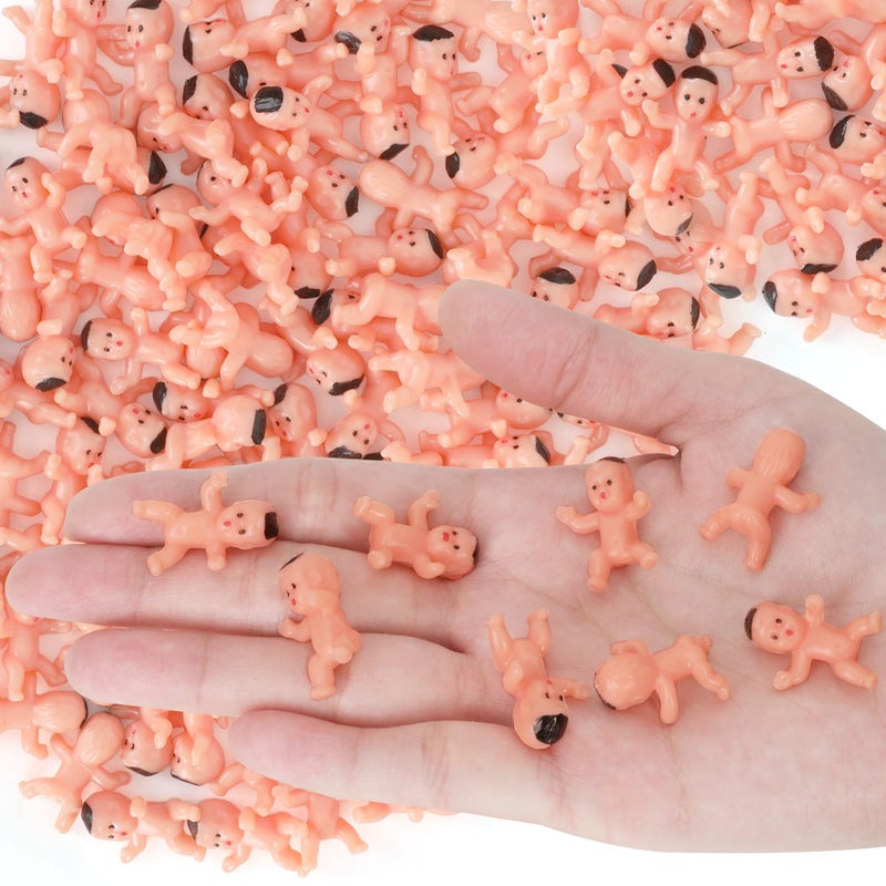 Blowata 120 PCS Plastic Babies for Games  1 Inch Bulk Mini Babies Tiny Babies for King Cake Babies Ice Cube Game  Small Plastic Babies for My Water Broke Baby Shower Decorations - Image 3